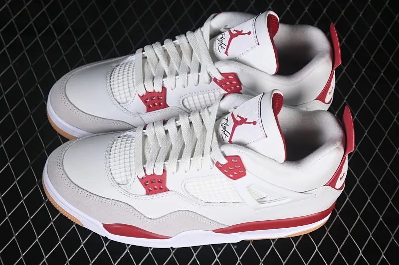 All categories Air Jordan Jordan series basketball shoes Air Jordan 4 LJR version Nike SB x Air Jordan 4 OG "Varsity Red" AJ4 Joe 4 University Red DR5415-106